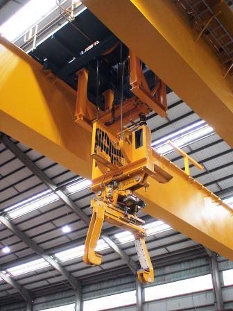 Horizontal Coil Tong with Double Rack and Pinion at fully automated crane