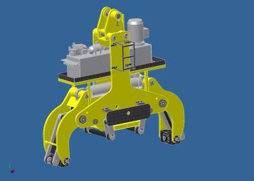 hydraulic slab tong